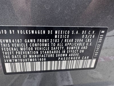 2026 Volkswagen Jetta 1.5T SE