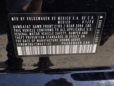 2026 Volkswagen Jetta 1.5T Sport