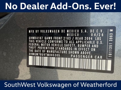 2026 Volkswagen Jetta 1.5T SEL