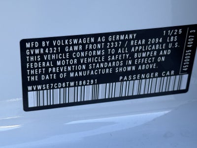 2026 Volkswagen Golf GTI 2.0T SE