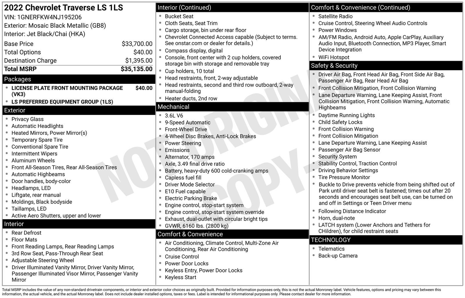 2022 Chevrolet Traverse LS