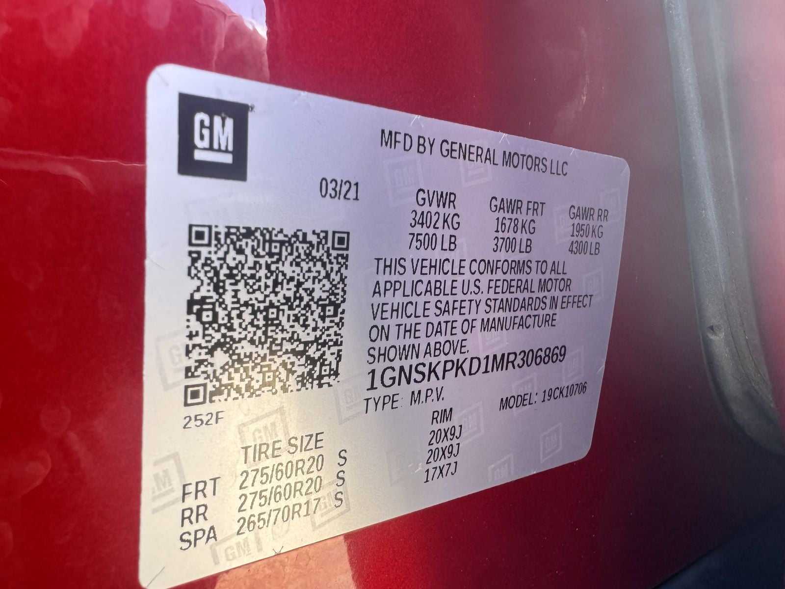 2021 Chevrolet Tahoe Z71