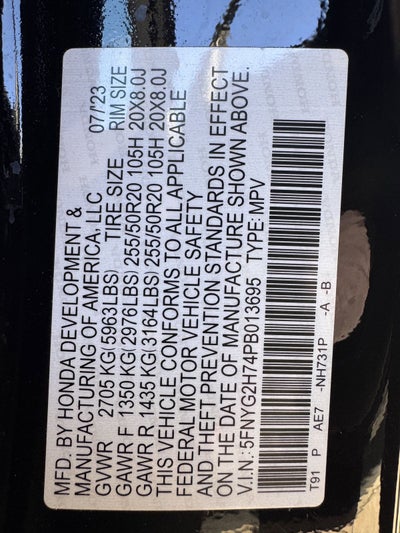 2023 Honda Pilot Touring