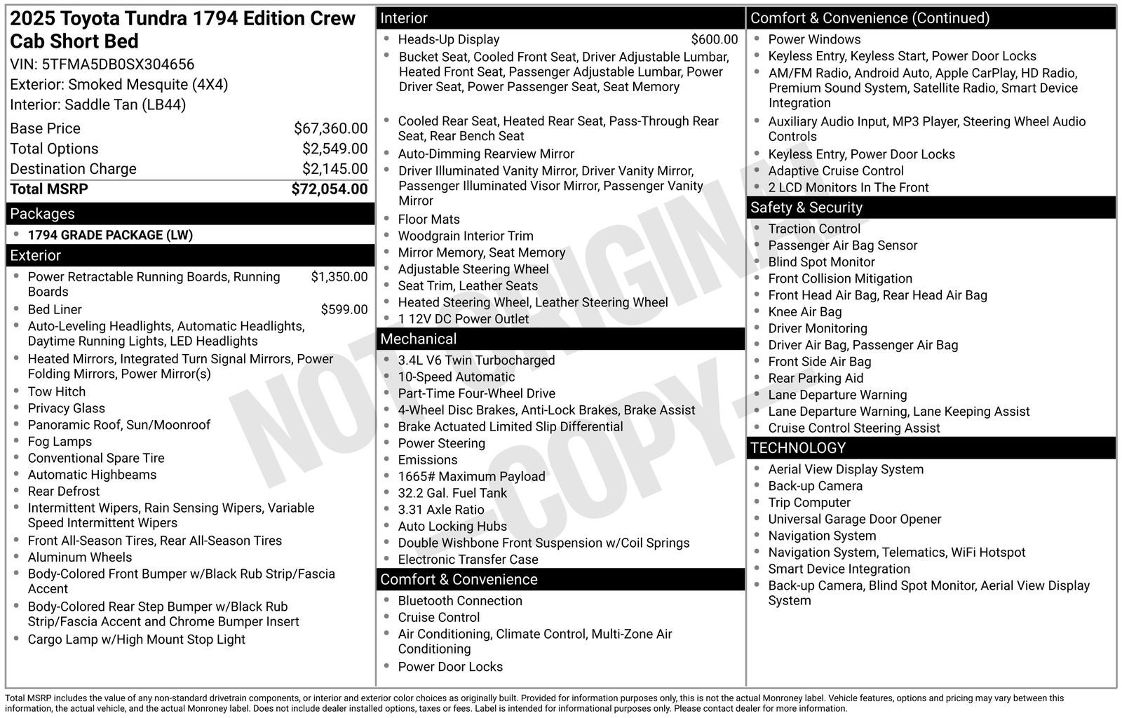 2025 Toyota Tundra 1794