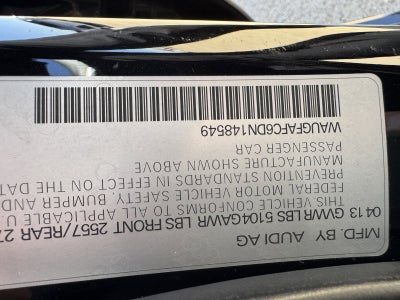 2013 Audi A6 2.0T Premium Plus quattro