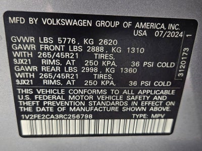 2024 Volkswagen Atlas Cross Sport 2.0T SEL Premium R-Line