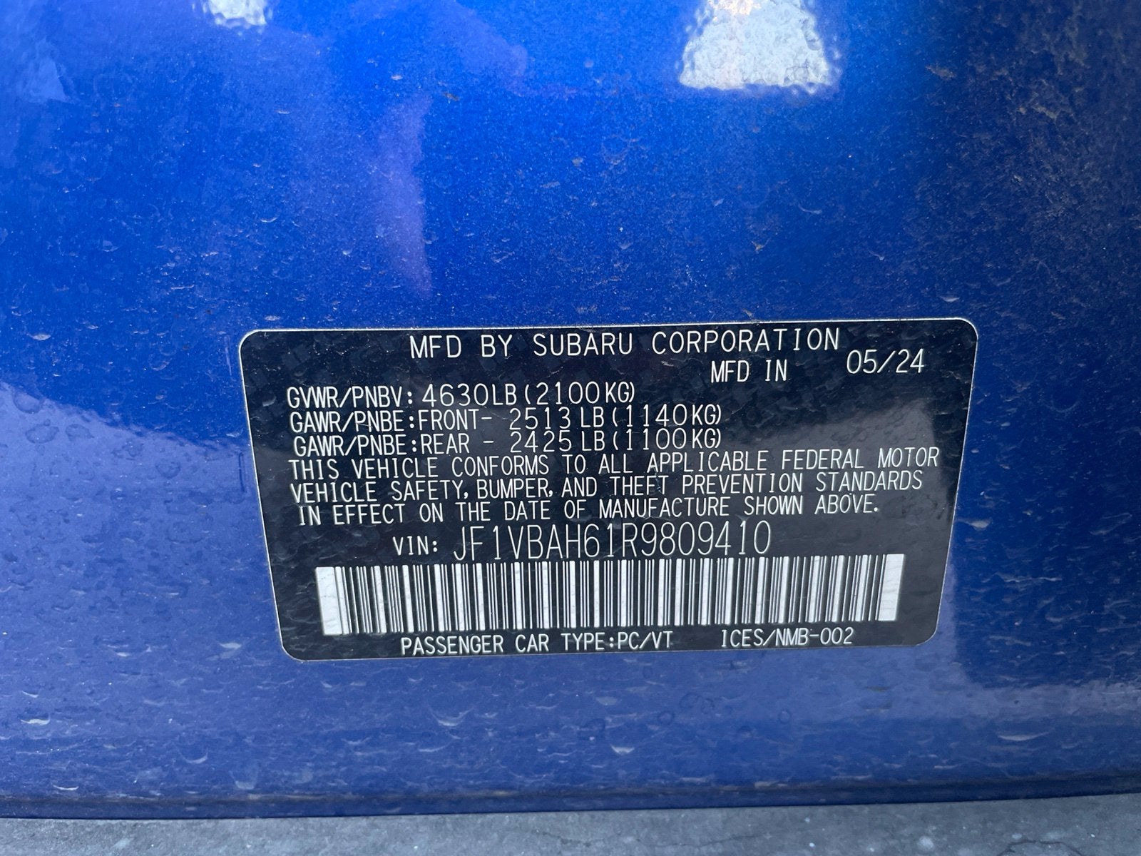 2024 Subaru WRX Premium