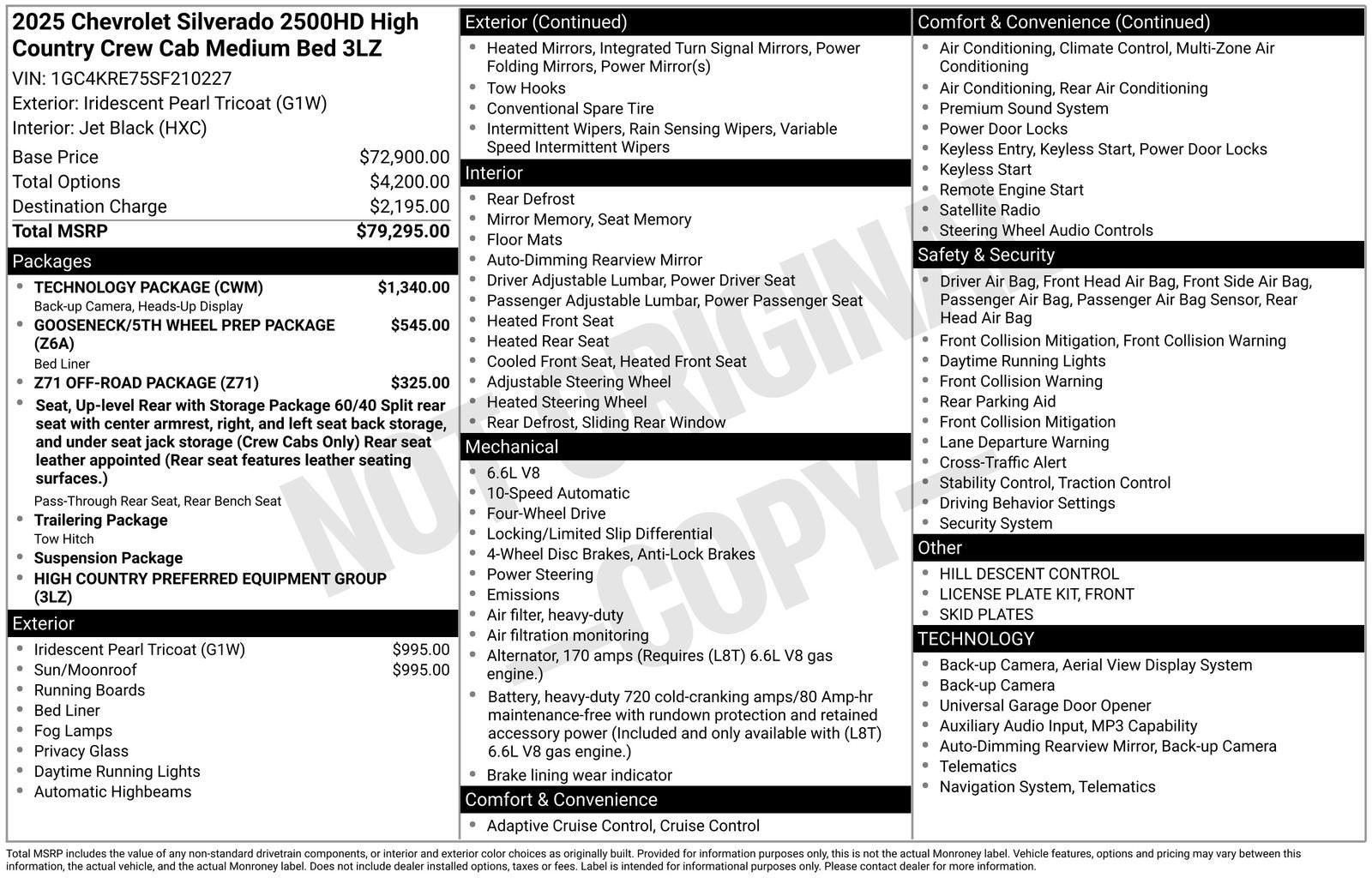 2025 Chevrolet Silverado 2500 HD High Country