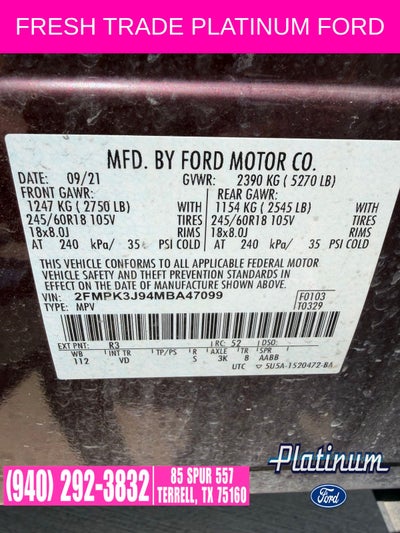 2021 Ford Edge SEL