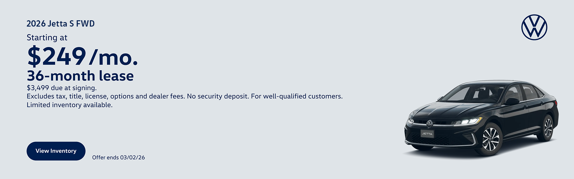 26 Jetta Lease