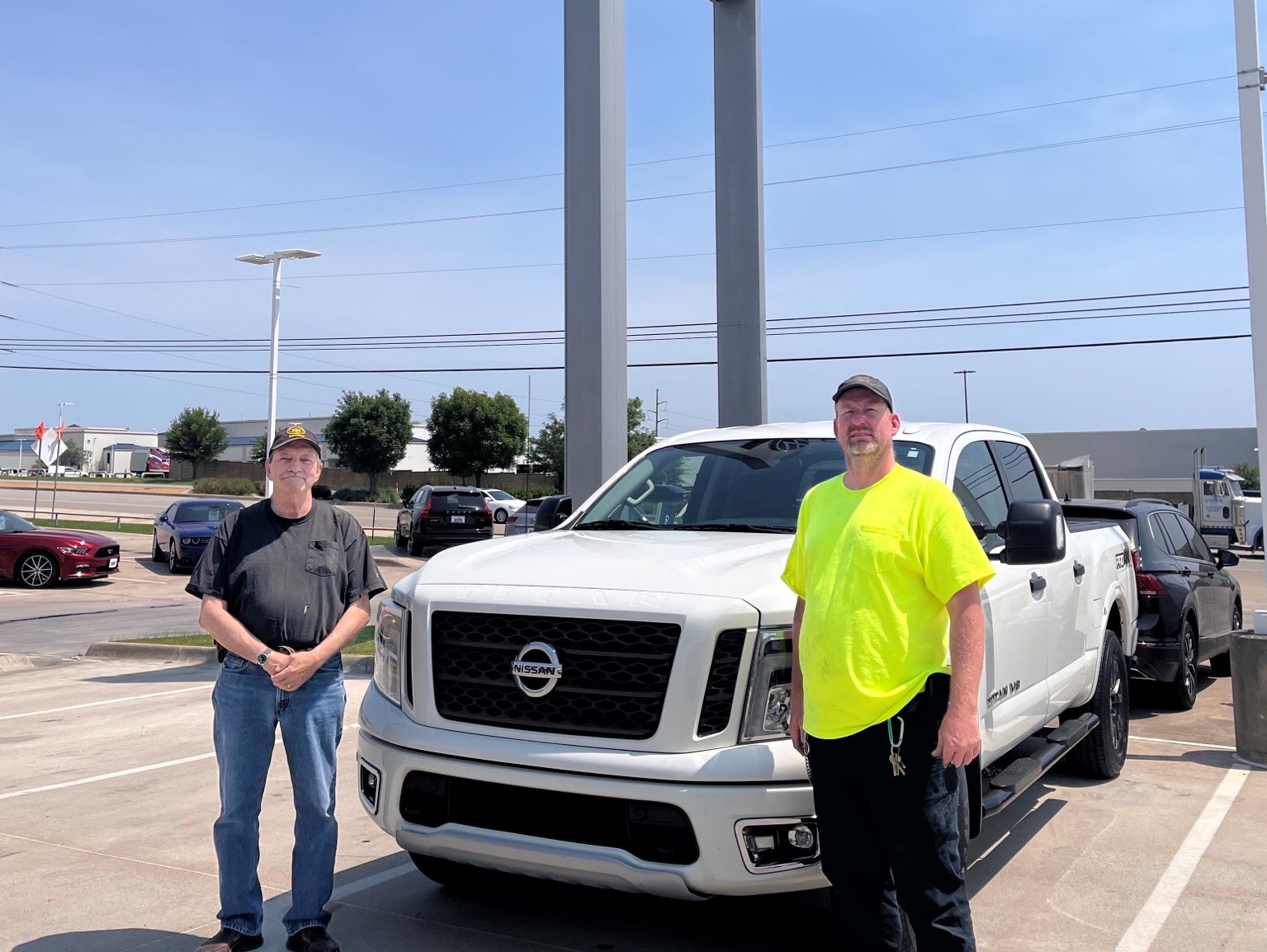 customers with new truck