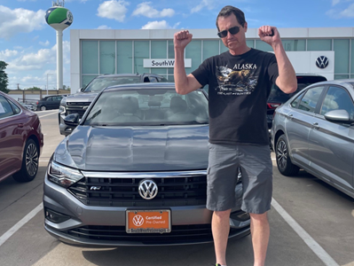 customer with new vw